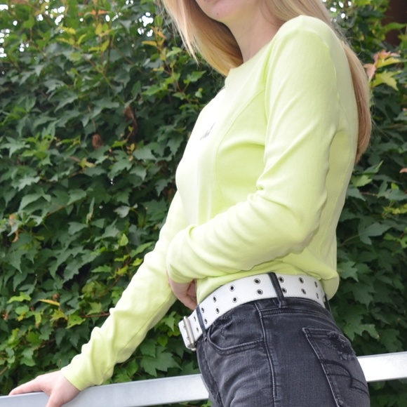 Y2K Bright Green Gap Long Sleeve - Picture 3 of 4